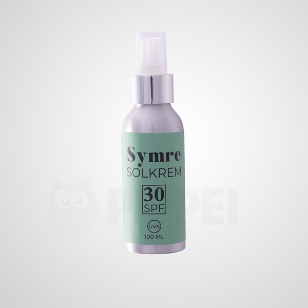 Symre | Solkrem 30 naturell - 100% naturlig | 30SPF | 100ml