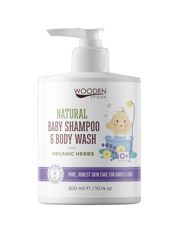 Wooden Spoon | Natural Baby Shampoo & Body Wash | Organic Herbs | 300 ml