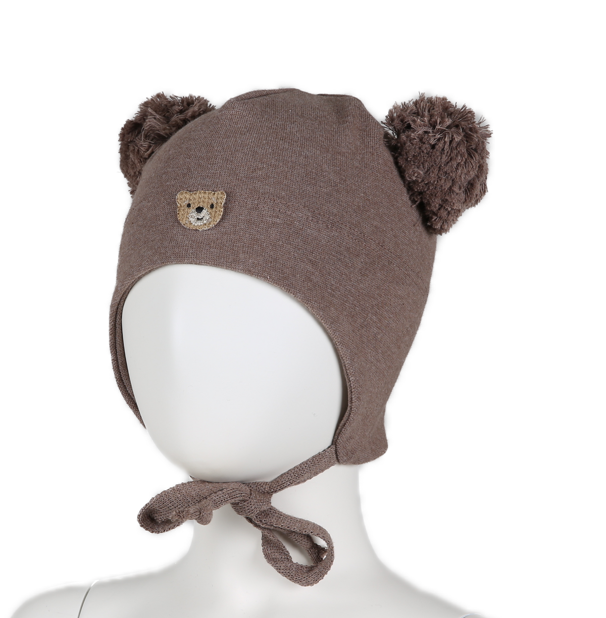 Kivat | Vår/Høst Lue Teddybjørn - Brown Melange