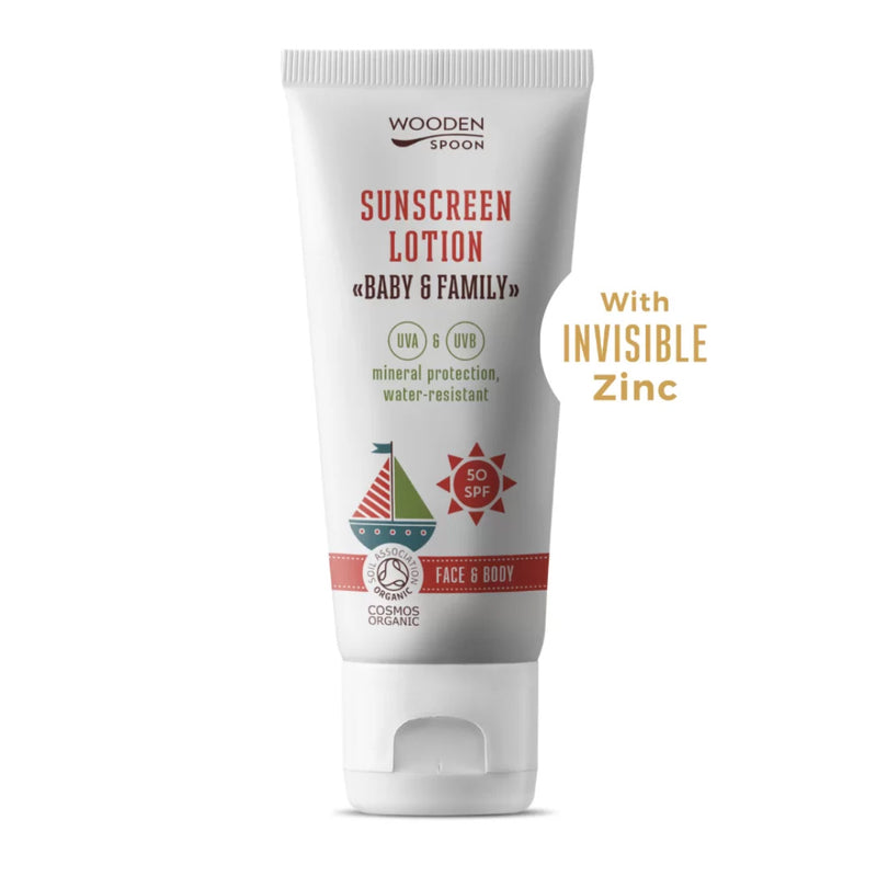 Wooden Spoon | Solkrem SPF 50, 100 ml - "Baby & Family"