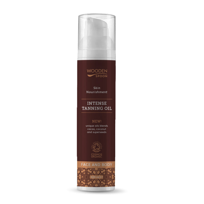 Wooden Spoon | Sololje, "Intense Tanning Oil" | 100 ml Pumpeflaske
