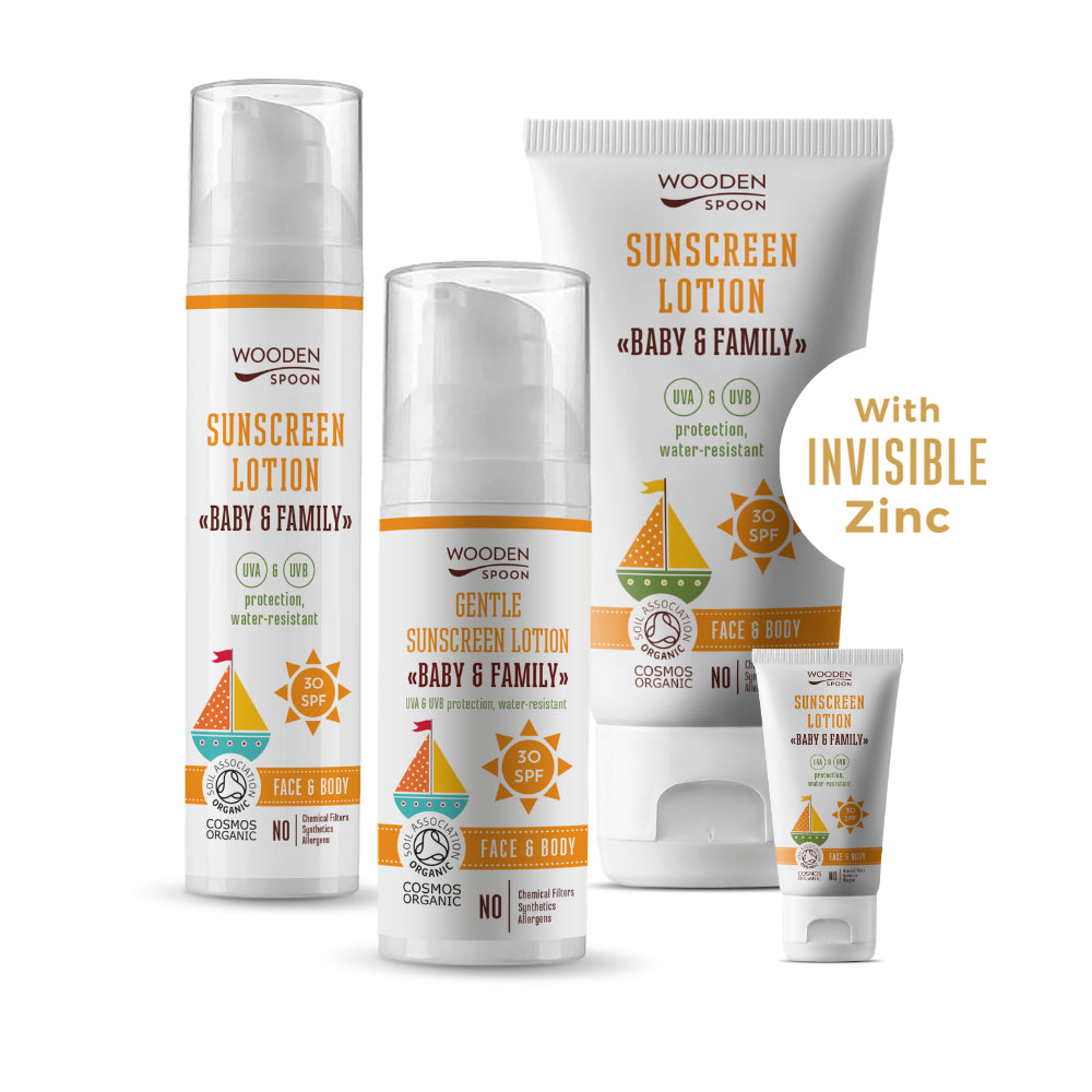 Wooden Spoon | Solkrem SPF 30, "Gentle Suncreen Lotion" | 50 ml Pumpeflaske