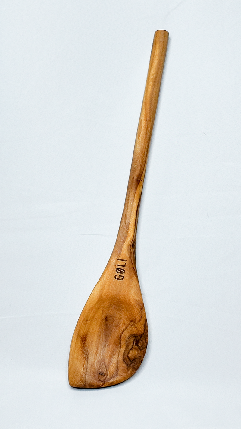 GØLI | Tresleiv med Hjørne, ca 30 cm, Håndlaget av Oliventre