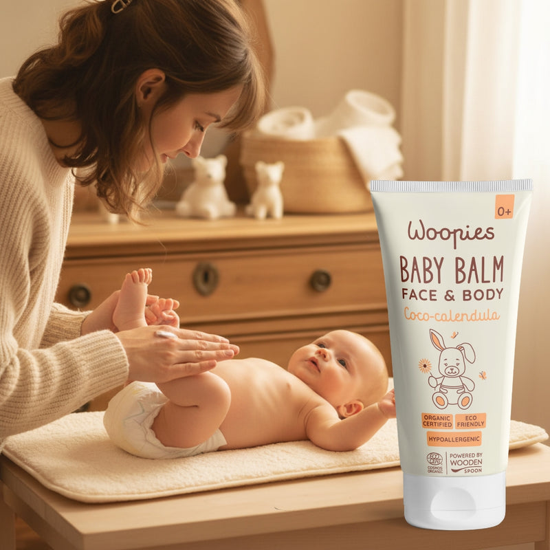 Wooden Spoon | Kropp-og Ansiktsbalsam, "Woopies Baby Balm Face & Body Coco Calendula" | 100 ml